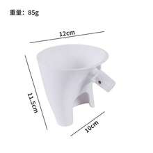 Flour Sifter Funnel With Tilting Spout And Anti-Spill Design - Fits KitchenAid Artisan KSM150 And 5-Quart Tilt-Head Mixers, Durable Plastic Construction, Ergonomic Handle And Stable Base For Precise Baking - Easy To Clean - Multicolor - View 13