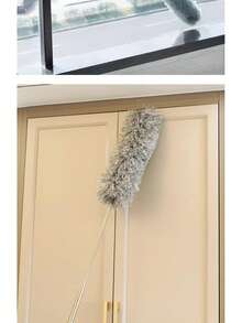 Extendable Microfiber Duster With Flexible Head - Washable Reusable Manual Cleaner For High Ceilings, Furniture & Cars