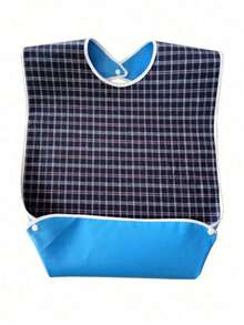 1pc Adult Bib For Women, Meal Protection Cover, Washable And Wipe Clean, Snap Button Style Adult Feeding Apron, Clothing Protection Cover - Multicolor - View 14