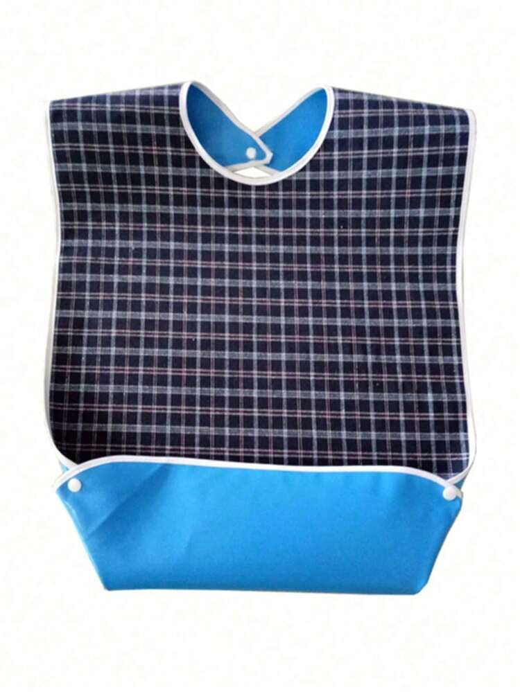 1pc Adult Bib For Women, Meal Protection Cover, Washable And Wipe Clean, Snap Button Style Adult Feeding Apron, Clothing Protection Cover - Multicolor - View 14