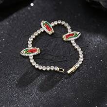 Women's Fashionable Elegant Virgin Mary Rhinestone Bracelet