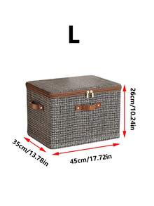 1pc Fabric Storage Box, Multi-Layer High Capacity Organizer Basket, Oxford Cloth Wardrobe Storage Box - Multicolor - View 16