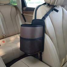 Stylish Faux Leather Car Seat Organizer With Water Bottle Holder, Glasses Holder, And Card Holder - Suitable For Most Car Models | Easy Access, Organized Storage | Ideal Gift For Car Enthusiasts - A - View 6