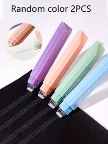 1/4 Roll Gradient Dual-Sided Adhesive Tape, Glue Pen, Essential Stationery, Large Capacity, Long-Lasting, Transparent Glue Pen, Suitable For Crafts And Scrapbooking, DIY Collage And Photo Mounting, Back To School, Stationery Tape, Office Supplies, Handmade Journals And Art Projects, Crafts, Weddings - Multicolor - View 14