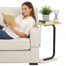 Mesa Auxiliar En Forma Mesa De Centro Modernas, Mesa Auxiliar De Acero Inoxidable Para Sala Y Recámara, Mesita De Noche Para Espacios, Alto 60 Cm - Albaricoque - Ver 2