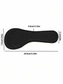 Almohadillas de plantilla de 3/4 transpirables, antideslizantes y recortables para absorber el sudor para mujeres - Negro - Ver 8