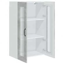 vidaXL Armoire de cuisine Kalmar Gris béton 60 x 31 x 100 cm