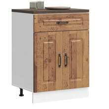 vidaXL Armário de cozinha Kalmar vieux bois bois d'ingénierie - Castanho - Ver 2