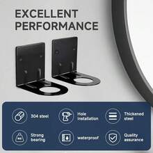 LEFTSTARER 4Pcs Soap Dispenser Wall Mount Bottle Holder, Shampoo Holder For Shower Wall For Soap/Lotion/Detergent/Shower Gel Container Dispenser Holder For Kitchen Bathroom Toilet (4pcs Silver) - 4 chiếc màu bạc - Xem 5