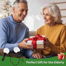 5X Magnifying Glass, 5.12 Inch Large Lens, Hands-Free Wearable Design, Suitable For Elderly With Vision Impairment, Sewing And Repair - Black - View 6