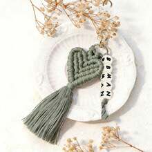 1 Stück personalisierter gewebter herzförmiger Namensanhänger, personalisierter Namensanhänger, herzförmiger Schlüsselanhänger, Brautjungferngeschenk, Hochzeitsparty Gastgeschenk, Valentinstag Geschenk - Gewebter Schlüsselanhänger - Übersicht 39