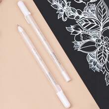 1pc/3pcs/6pcs White Highlighter Pens, Suitable For Meetings, Parties, Signatures, Notes, DIY Painting Back To School - White - View 4