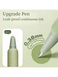 Press The Fountain Pen, European Bag, Soft Grip Pen, Plastic Colored Pen, Interchangeable Ink Bag Pen For Daily Writing, Perfect Gift For Friends - Multicolor - View 6