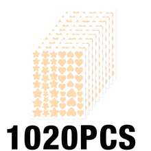 1530pcs Pink, Black, White, Blue, Purple, Green Star Pattern E-Star Face Stickers, Suitable For Photography, Parties, Gatherings And Fun Activities - Multicolor - View 21