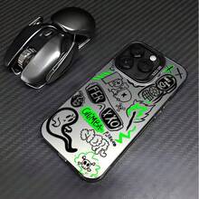 Street Classic Graffiti Phone Case for  17 16 15 14 13 12 11 mini Pro Max X XR XSMAX 8 7 Plus Anti-Fall Frosted Back Cover