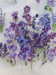 40张/包 水彩花卉装饰PET贴纸，DIY剪贴簿 - 均碼 - 查看 5