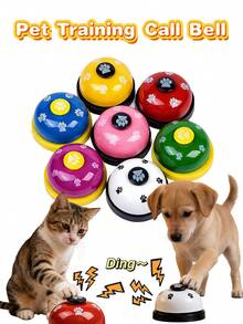 1pc Pet Training Bell, Suitable For Cats/Dogs To Develop Cognitive Ability, Used For Potty Training, Outdoor Defecation Communication, Pet Training Interactive Toy, Enhance Pet Learning Ability - White - View 1