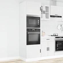 vidaXL Backofenschränke, 2-teilig, Porto White, Holzwerkstoff - Weiss - Übersicht 3