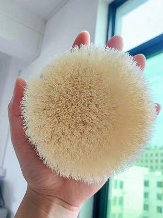 Wooden Long Handle Soft Bristle Bath Brush, Body Exfoliating Scrubber