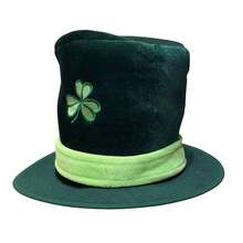 Irish Top Hat Clover Embroidered Fedora Green Shamrock Jazz Caps For Party Holiday Stage - Green - View 6