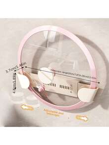 1pc Kitchen Wall Mounted Pot Lid Rack, Home Use No Drill Storage Organizer Rack, Adjustable Retractable Cutting Board Holder - Multicolor - View 11