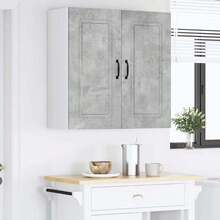 vidaXL Armário de cozinha Kalmar cinza beton 80 x 31 x 80 cm - Cinza - Ver 4