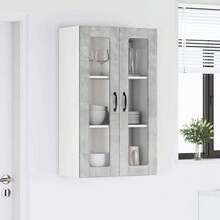vidaXL Mueble mural de cocina con puerta gris béton 60 x 31 x 100 cm - Gris - Ver 4