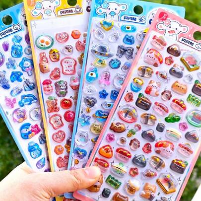 DIY 3D苹果贴纸，可爱水晶鼻子贴纸，手机壳装饰贴纸。装饰贴纸礼品。家居装饰，派对装饰，生日礼物，各种节日礼物，时尚单品。DIY。