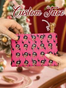 1pc Customized Face Pattern Gift Wrapping Paper, Personalized Face Design Gift Wrap, Pink Gift Packaging Paper, Inspired By Mars And Rose's New Song "Apateu", APT Wrapping Paper For Friends, Ideal For Christmas, Parties, Gifts For Her/Him, Boyfriend, Girlfriend, Best Friend, Suitable For Christmas, Valentine's Day, Birthday, Anniversary, Graduation, Summer Vacation And More - Custom Face + - View 7