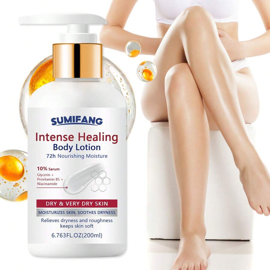 SUMIFANG Sữa dưỡng thể Nicotinamide có khả năng dưỡng ẩm sâu cho da khô/rất khô, làm giảm các vấn đề khô ráp và giúp duy trì độ mềm mại của da. Sản phẩm có khả năng giữ ẩm lâu dài đến 72 giờ. Kết cấu dễ thoa và thấm nhanh, không để lại cảm giác bết dính. Thích hợp để chăm sóc toàn thân hàng ngày. - trắng - Xem 1