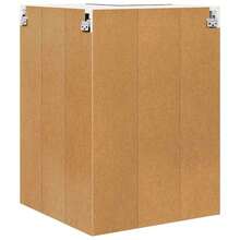 vidaXL Wandkleiderschrank, Geräucherte Eiche und Weiß, 57 x 57 x 80 cm - Braun - Übersicht 8
