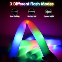 10pcs/20pcs 13.78 Inch LED Foam Glow Sticks With 3 Flashing Modes, Suitable For Wedding, Birthday, Music Festival, Carnival, New Year Gifts, Christmas Lighting Party Supplies - 20 que phát sáng bằng xốp màu trắng - Xem 8