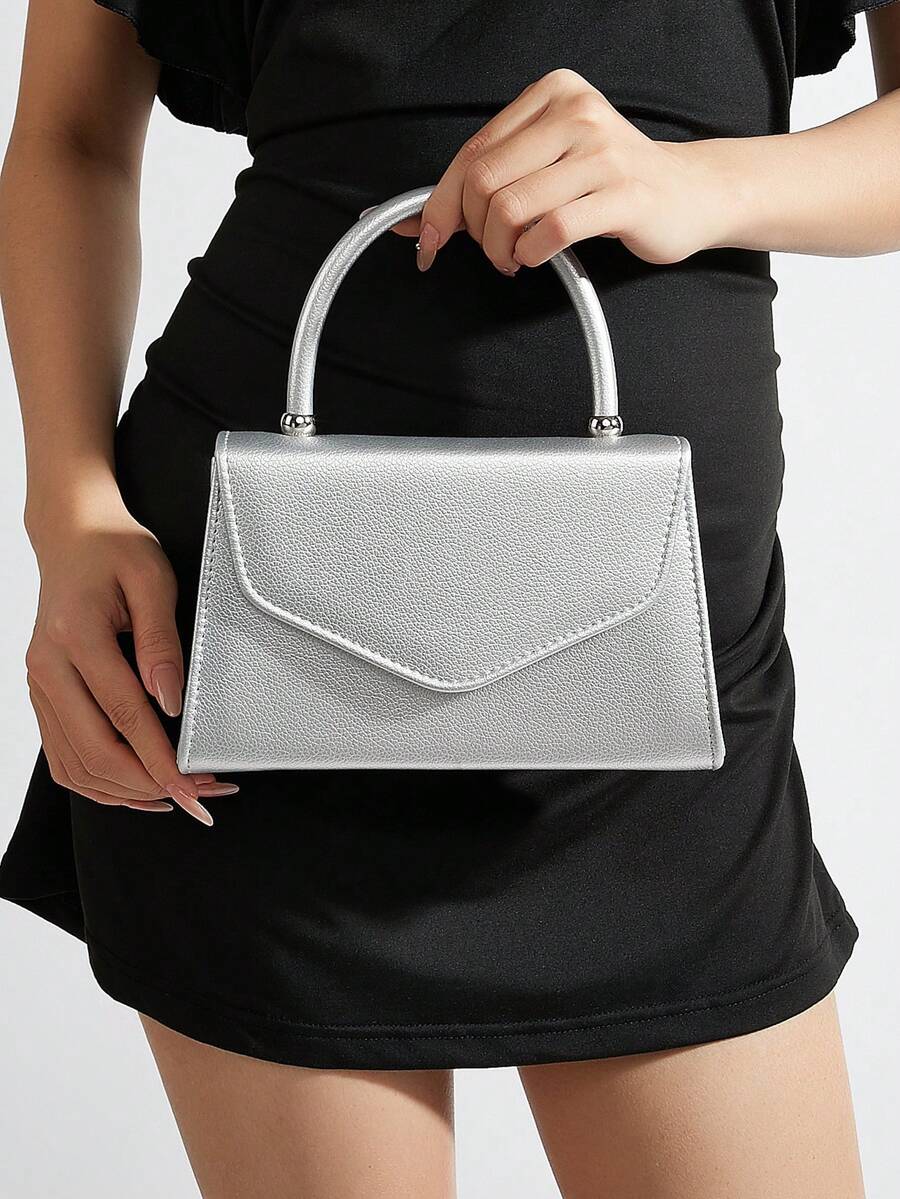 Túi xách họa tiết vải thiều thời trang, túi công sở thanh lịch dành cho nữ, phù hợp cho các cô gái thích tiệc tùng, sinh viên đại học, cô dâu, có thể phối cùng váy dự tiệc, váy cưới, váy dạ hội, chân váy ôm sát, lý tưởng cho đám cưới, họp mặt, tiệc chiêu đãi, các buổi liên hoan, vũ hội, và là món quà tuyệt vời nhất dành cho phụ nữ. - Bạc - Xem 1