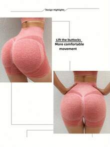 4pcs Women'S High Waist Sports Gym Shorts, Gym Shorts, Quick Drying High Stretch Seamless Yoga Short Leggings, Leggings For Women - 彩色 - 查看 3