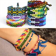 8-Color Gradient Embroidery Thread Set, Friendship Bracelet Weaving Cord, Cross Stitch Kit, Pre-Sorted Thread Skeins, Fine Line, Sewing Patterns, Cotton Yarn, Crochet Bracelet, Rainbow Craft, 7 Color Systems (Red, Yellow, Blue, Green, Purple, Brown), 6-Strand Thread (8m Each), Suitable For Sewing And Handicrafts - Multicolor - View 7