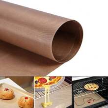 Alfombrilla para Horno BBQ - 60x40cm Papel de Horno Molde de Forro Encerado Antiadherente Precortado para Freidora de Aire, Horno en Cocina, Galletas, Pasteles, Pan, Brownies,37644568 - Multicolor - Ver 2