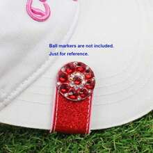 GOLTERS Glitering PVC Golf Hat Clip 2 PCS For Women Golfer - ColorB - View 1