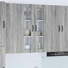 vidaXL Armário de cozinha com étagère Gris Sonoma 60 x 31 x 100 cm - Cinza - Ver 2