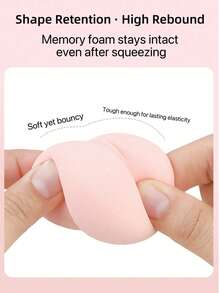 2/5/10/15/20/25pcs Dual-Color Makeup Sponges, Random Colors & Shapes, Suitable For Liquid, Cream & Powder Blending, Latex-Free, Wet & Dry Use, Foundation Blender For All Skin Types,Giveaways,Travel,Cheap Stuff,Travel Essential - Multicolor - View 3