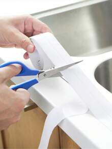 厨房、浴室和卫生间专用填缝胶带；自粘式浴缸和墙面密封胶带、填缝密封胶、填缝条、密封胶带；用于保护水槽、浴室、卫生间、浴缸、地板和墙壁边缘的填缝密封胶带 - 彩色 - 查看 4