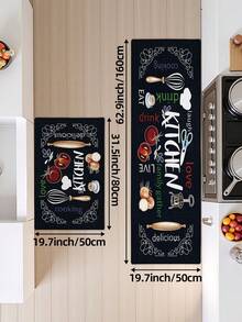 DAJIANG 1 tấm thảm chùi chân, thảm chống trượt cho nhà bếp, thảm phong cách tối giản thoải mái, thảm dài cho nhà bếp/hành lang, thích hợp cho phòng tắm, nhà bếp, ngoài trời, trong nhà, hành lang, phòng ngủ, phòng khách, có thể giặt máy, phụ kiện nhà bếp, thảm có thể giặt, thảm trải cửa/thảm tiền sảnh dễ vệ sinh. - Nhiều màu - Xem 12