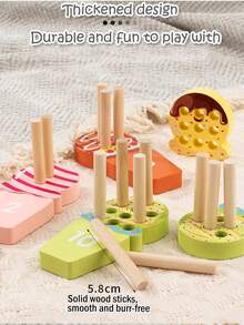 Children's Ice Cream Digital Stick Number And Quantity Matching Toy, Math Enlightenment Cognitive Teaching Tool, Montessori Early Education Puzzle Toy - Multicolor - View 6