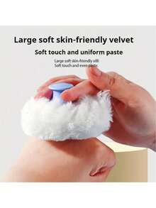 1 Set Includes Large Powder Puff, Body Powder, And Powder Case, Suitable For Makeup, Powder Application, As Well As Cosmetic Storage And Vanity Use. The Powder Puff And Powder Case Are Ideal For Bathing And Travel, And The Powder Container Is Cleverly Designed, Making It A Perfect Christmas Gift.