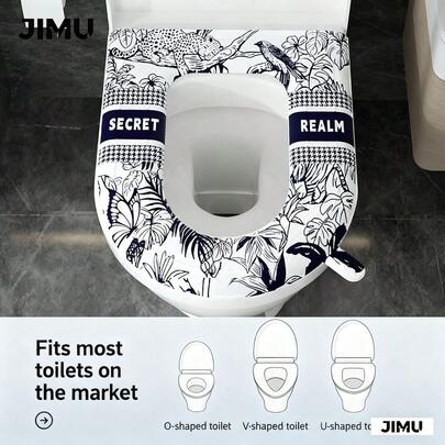 Cojín impermeable para asiento de inodoro, de material EVA, funda universal para asiento de inodoro, cojín de asiento de inodoro de alta gama para el baño