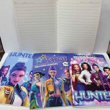 1pc A5 New Kpop Notebook For Girls, Horizontal Notebook, Cartoon Creative Student Personal Diary Notebook - Multicolor - View 4