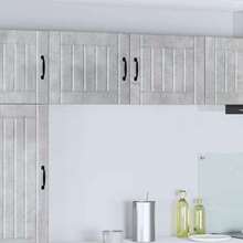 vidaXL Armario de cocina 2 unidades gris béton 50 x 31 x 40 cm - Gris - Ver 2