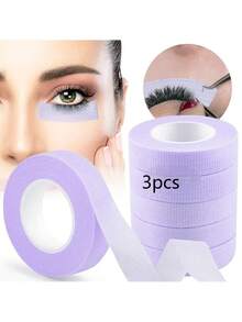 3片/2片/1片眼影胶带，眼影和眼线化妆工具，眼影定妆贴纸，眼影保护胶带，专业睫毛胶带，粘性布睫毛胶带，透气微孔布睫毛延长胶带，睫毛提拉胶带，透气低过敏性睫毛隔离眼贴。 - 彩色 - 查看 8