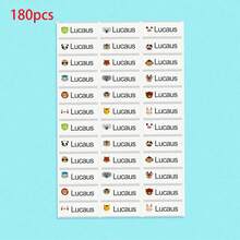 60/120/180/240张定制动物PVC贴纸，可个性化定制文字，创意家居装饰，适用于客厅、卧室、书桌，青少年儿童房间装饰，杯子、瓶子、笔记本电脑装饰贴纸，生日、周年纪念派对礼品标签贴纸 - 多色(Normal) - 查看 14