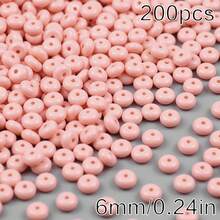 200颗彩色算盘珠，玻璃轮珠，适用于DIY工艺品和珠宝制作