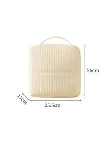 1 chiếc túi đựng mỹ phẩm dạng đứng bằng vải nhung kẻ dung tích lớn, túi đựng đồ đa năng, túi đựng mỹ phẩm du lịch xách tay, hộp đựng dụng cụ trang điểm và chăm sóc da để bàn di động, túi đựng đồ vệ sinh cá nhân, hộp đựng mỹ phẩm du lịch nhiều ngăn. - Nhiều màu - Xem 14